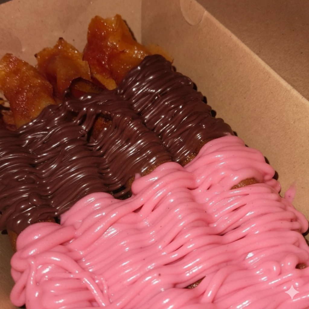 Pisang Roll Cokelat Strawberry